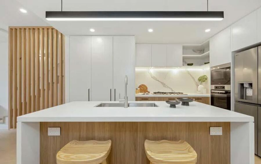 Completed kitchen interior